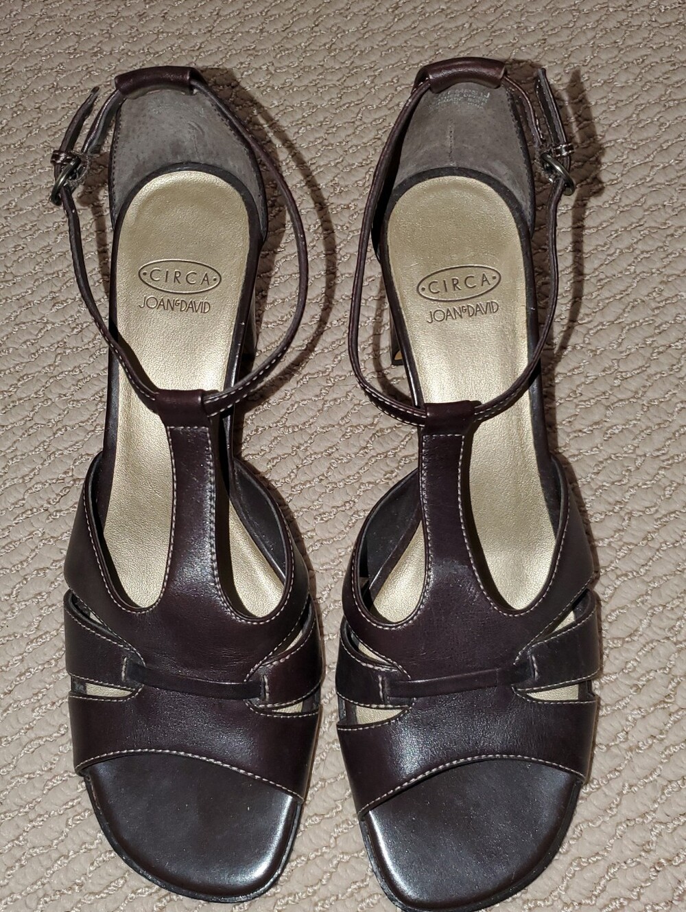 New Joan & David CIRCA Sandles, Chestnut Brown, Size 8.5m
